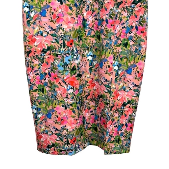 AIDAN MATTOX FLORAL OFF THE SHOULDER PRINTED CREPE SHEATH COCKTAIL DRESS - Picture 7 of 15